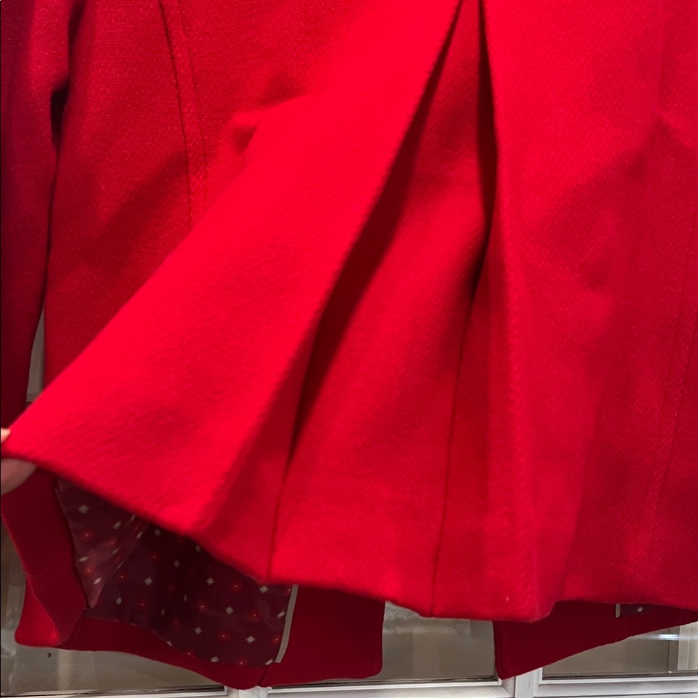 Talbots Vibrant Red Wool Jacket - image 8